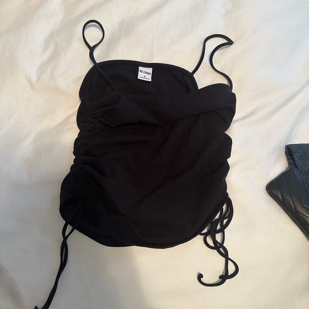 RE/DONE Scrunch Tube Tank Top